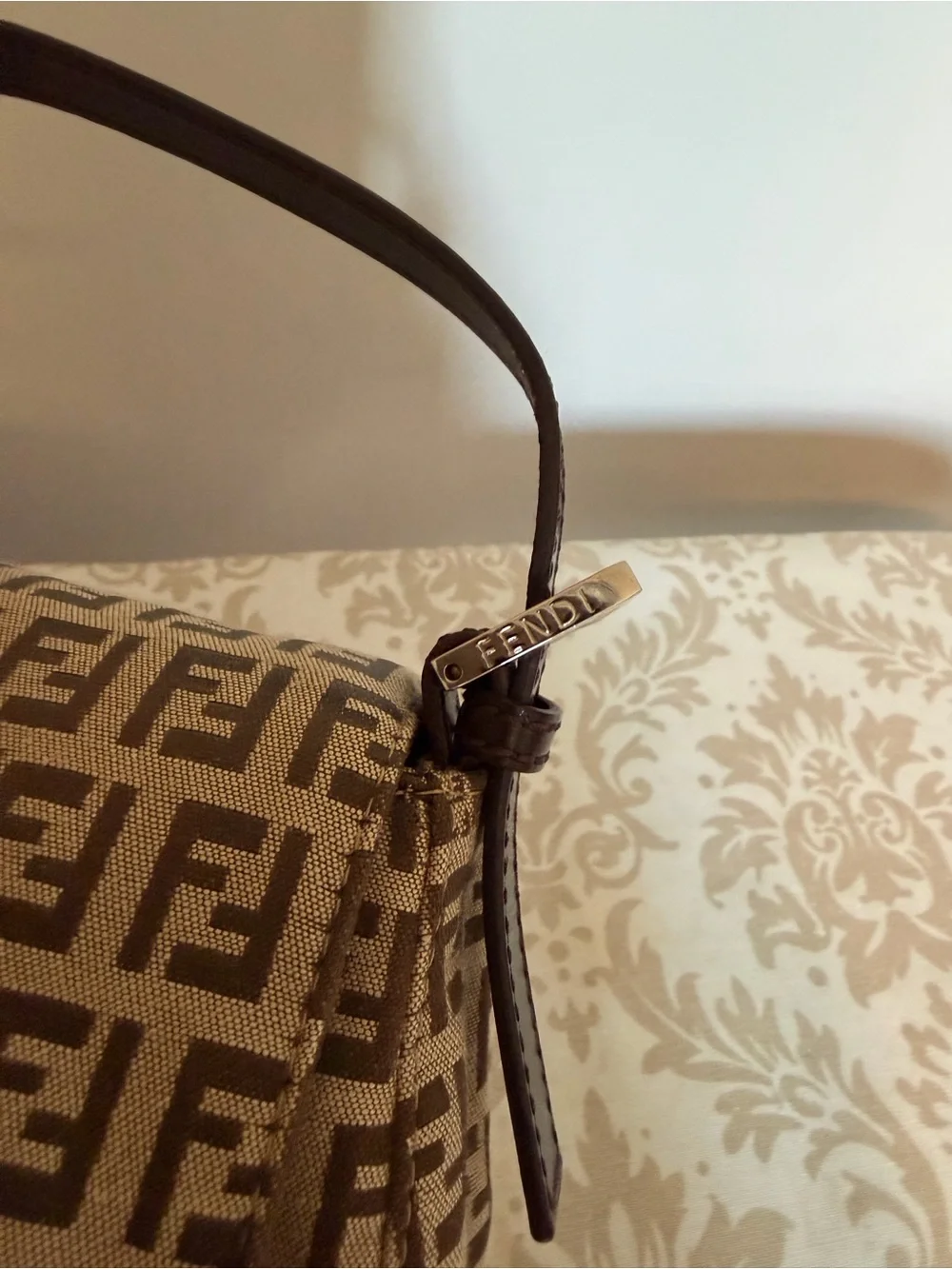 🤎Vintage Fendi Zucchino Brown Baguette🤎